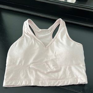 Pink longline bra